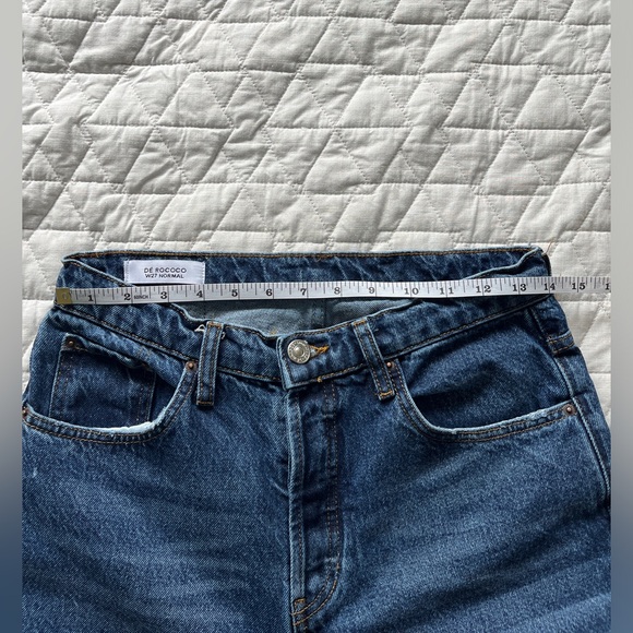 De Rococo No.5 High Waist Straight Cropped Denim - Picture 8 of 11